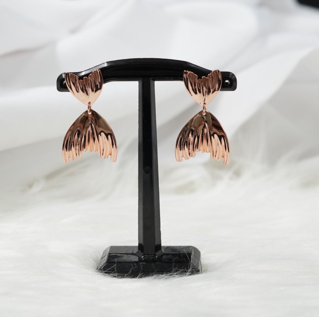 ARETE RODIO TIPO SIRENA ROSADO